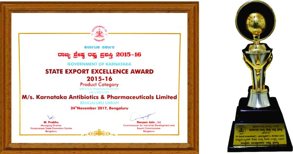 State Export Excellence Award 2015-16